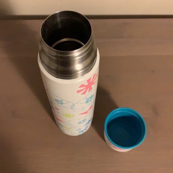 Starbucks x Pylones White, Pink, and Blue Floral Print Thermos - Picture 8 of 8